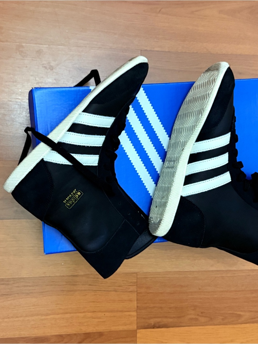adidas Japan Hi-Top Sneakers - Black/White - Picture 3 of 6